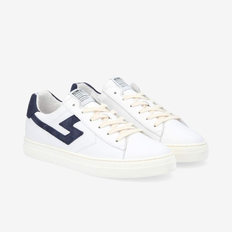 SPARK SIGNATURE M - NAPPA/SUEDE -  BLANC/BLEU